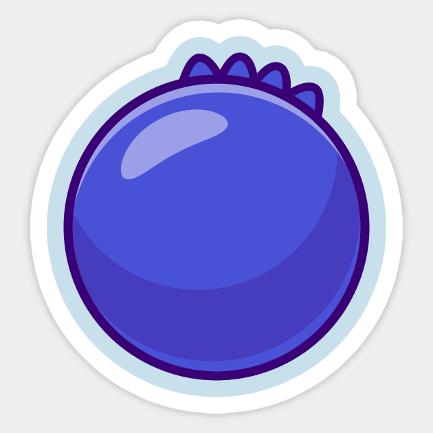 Blueberry Fruit Cartoon Sticker by Catalyst Labs